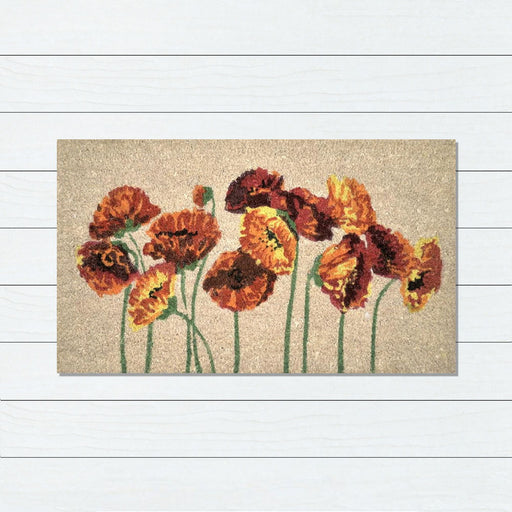 Poppy PVC Backed Doormat, 45x75cm - Ozark Home