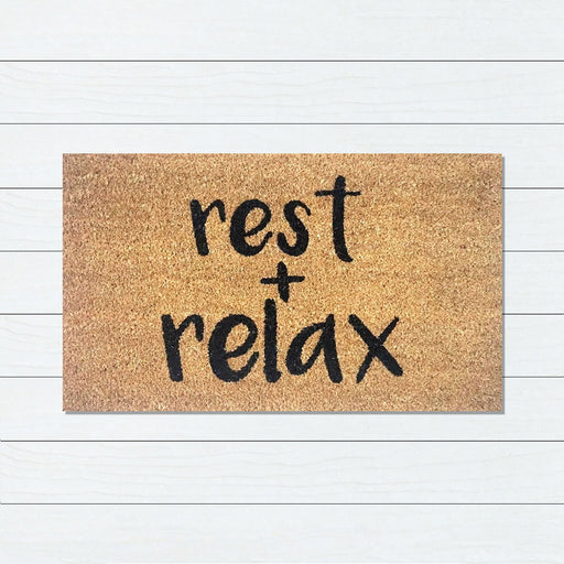 Rest & Relax, PVC Backed Doormat, 45x75cm - Ozark Home