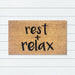 Rest & Relax, PVC Backed Doormat, 45x75cm - Ozark Home