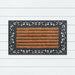 Lines Pattern Rubber & Coir Doormat, 40x60cm - Ozark Home