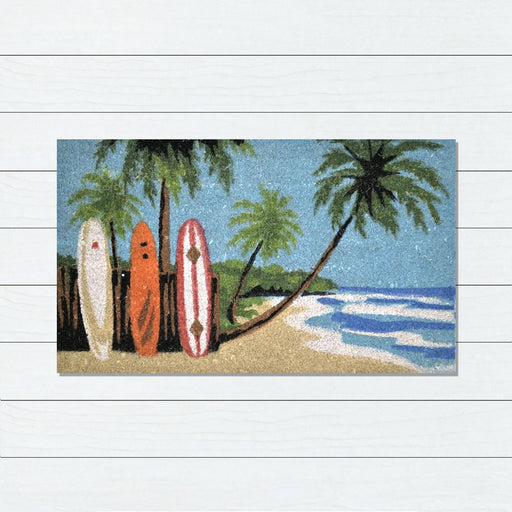 Surf Boards PVC Backed Doormat, 45x75cm - Ozark Home