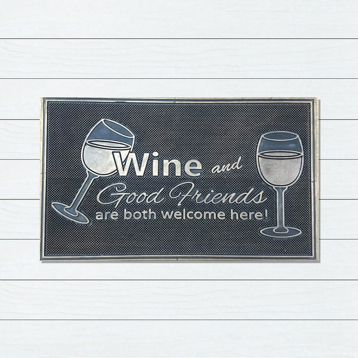 Wine and Good Friendships Doormat, 45x75cm - Ozark Home