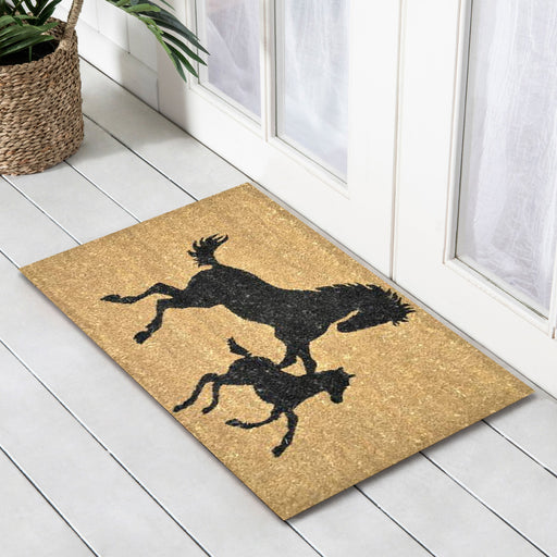 Horses PVC Backed Doormat, 45x75cm - Ozark Home