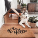 Hey Hi Hello, PVC Backed Doormat, 45x75cm - Ozark Home