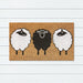 3 Sheep PVC Backed Doormat, 45x75cm, Doormats, Ozark Home 