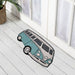 Kombi Van Green, PVC Backed Doormat, 45x75cm - Ozark Home